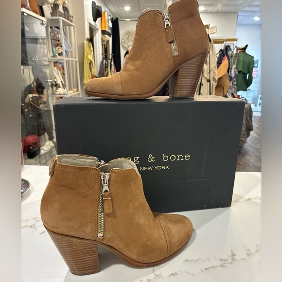 rag & bone Shoes - Rag & Bone Margot brown suede ankle booty size 39